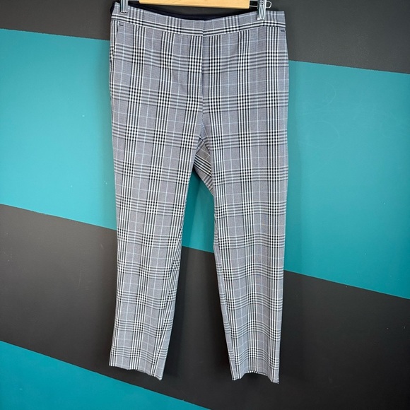Zara Blue Plaid Trousers - Picture 2 of 11
